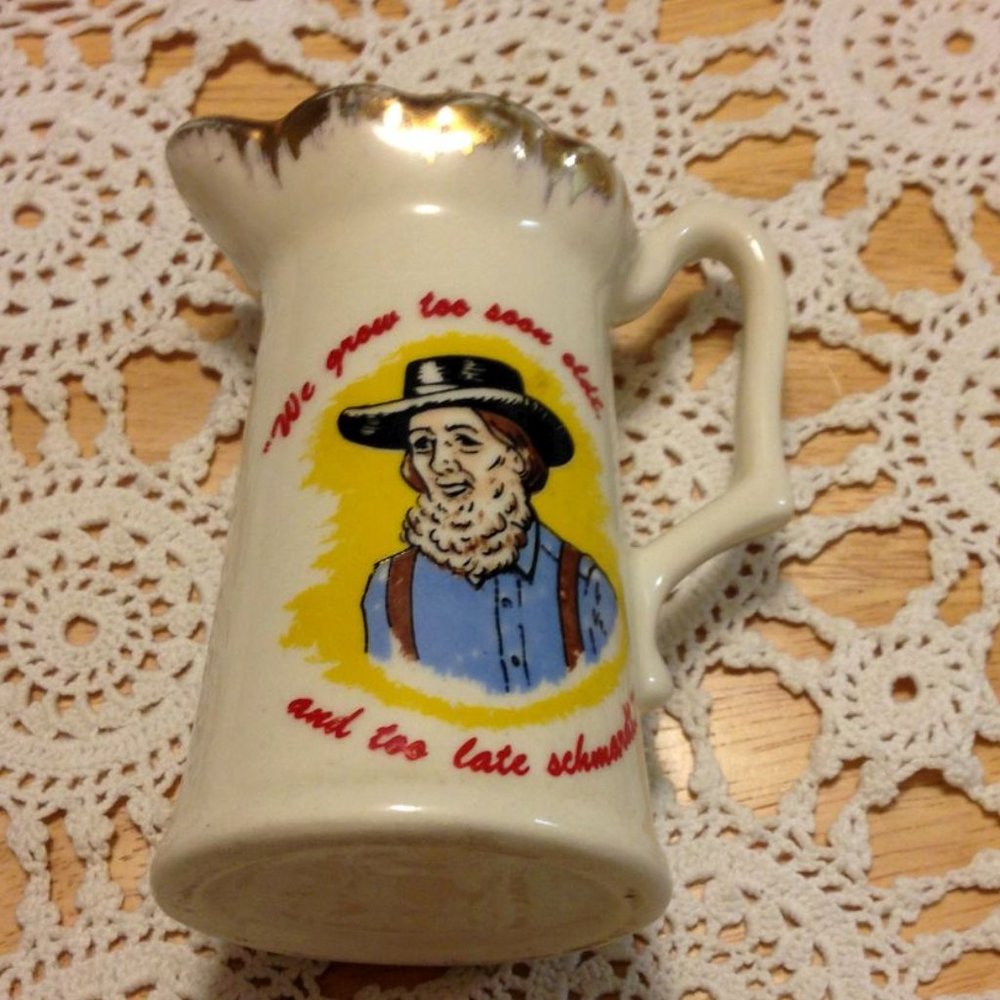 Vintage Miniature Creamer for farmhouse or rustic decor
